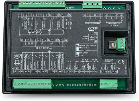 LXC7110 مجموعة المولدات وحدة التحكم عرض SMS RS485 in Saudi Arabia