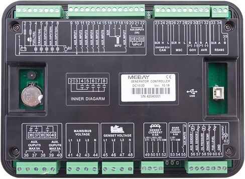 1PCS DC100D Genset Parallel Controller Diesel Generator Engine Control Board CAN Communication Interface Generador Parts in Saudi Arabia