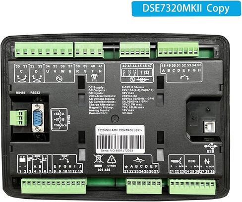 DSE7320 MKII مولد الديزل بدء التشغيل التلقائي للتيار الكهربائي (المرافق) فشل وحدة التحكم في عرض لوحة التحكم (DSE7320MKII) in Saudi Arabia