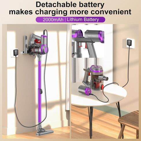 Cordless Stick Vacuum Cleaner, Handheld Lightweight Small Electric Broom for Home Car Apartment Hardwood Floors Carpet Pet Hair Litter Quick cleaning, 11KPa Strong Suction,Only Weight 3.5 Ib in Saudi Arabia
