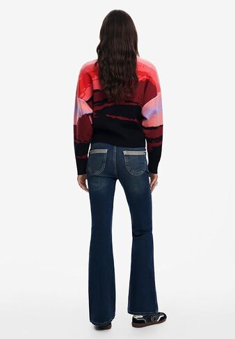 سويت شيرت نسائي بتصميم منظر غروب الشمس من Desigual in Saudi Arabia