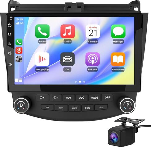 Android 13 Car Radio Stereo for Honda Accord 2003 2004 2005 2006 2007,Built-in Carplay/Android Auto 10 inch Head Unit 2G RAM 32G ROM with WiFi GPS Navigation DSP Bluetooth with Backup Camera in Kuwait