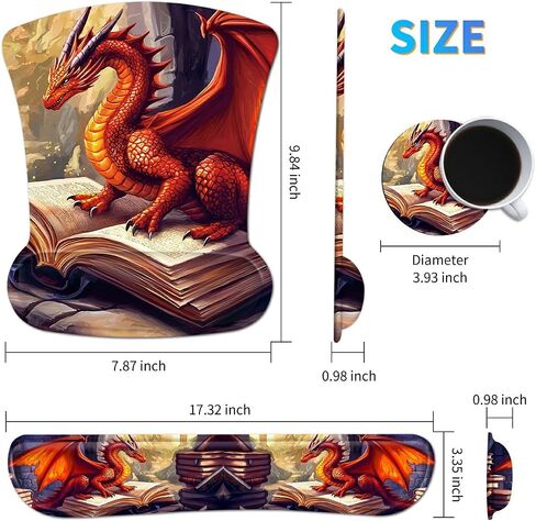Ergonomic Mouse Pad with Wrist Support Gel Mouse Pads and Upgrade Keyboard Wrist Rest Pad Set, Coasters Non-Slip PU Base Mouse Mat for Office Gaming Computer Laptop Home, Glitter Butterfly in Saudi Arabia