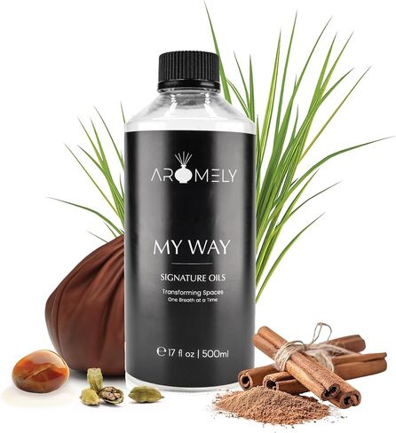 My Way Diffuser Oil is a Sophisticated Blend of Sandalwood, Cedar, Florals, Tuscan Leather, and Amber, Creating an Exquisite Fragrance for Scent diffusers. (50ml) in Saudi Arabia