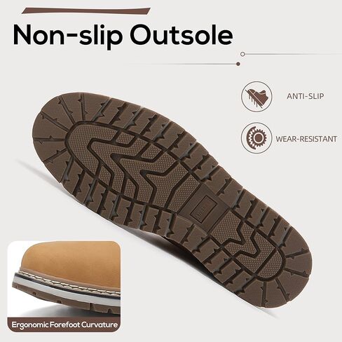 Mens Snow Boots Warm Winter Boots Non Slip Fur Lined Outdoor Shoes in Kuwait