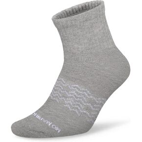 Mio Marino Mens Low Cut Ankle Socks - Premium Moisture Control - Cotton Cushioned with Arch Support
