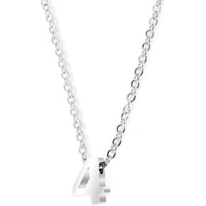 IN SELECT Tiny Silver Initial and Number Necklace Handmade Dainty Personalized Letter Number Choker Necklace Name Necklace Necklace Jewelry Gift For Women