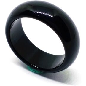 خاتم مجوهرات من حجر العقيق الاسود الطبيعي للرجال من اليشم in Kuwait