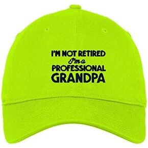 Soft Baseball Cap Retired Professional Grandpa Embroidery Grandfather Funny Cotton Dad Hats for Men & Women
