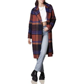 Avec Les Filles Double-Face Plaid Raglan Coat in Kuwait