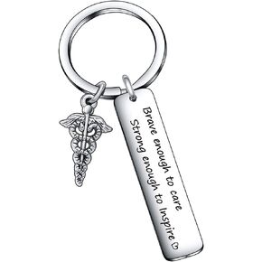 Christmas Gift Medical Student Keychain Inspirational Doctor Nurse Gift Motivational jewelry