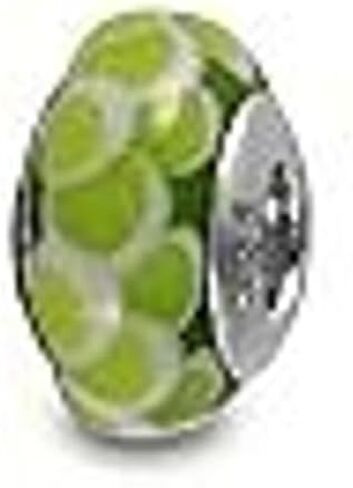 أساور Galaxy Gold GG الأصلية من زجاج مورانو تناسب Pandora Charm، 925 من الفضة الاسترليني الملونة دوامة قوس قزح للعطلات سحر أصفر حبة زجاجية أصلية in Saudi Arabia