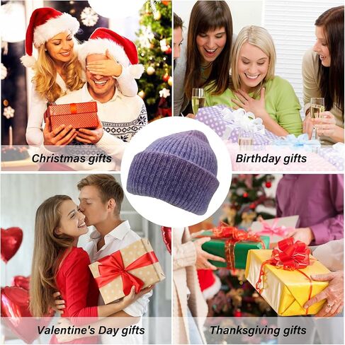 CazDopaM Beanie hat Women's Men's Slouch Beanie Women's Winter hat Knitted Starry Sky Color Warm ski hat, Starry Sky Color, 0 in Kuwait