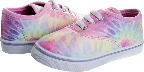 حذاء رياضي بناتي من بيفرلي هيلز سهل الارتداء مصنوع من القماش وصبغ التعادل in Kuwait