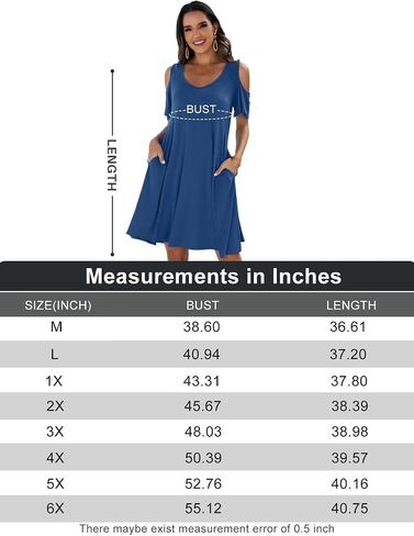 JollieLovin Womens Plus Size Short Sleeve Cold Shoulder V Neck T-Shirt Dress with Pockets in Saudi Arabia