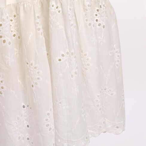 ABEWIP Women Bohemian Flower Embroidered Midi Dress Boho Mexican Long Sleeve V-Neck Ruffle Dresses in Saudi Arabia