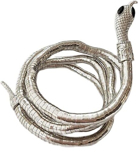 Punk Glexible Snake Adjustable Bracelet Flexible Bendable Snake Snake Choker Bracelet Necklace for Women Men Hollween Party Gifts Jewelry in Saudi Arabia