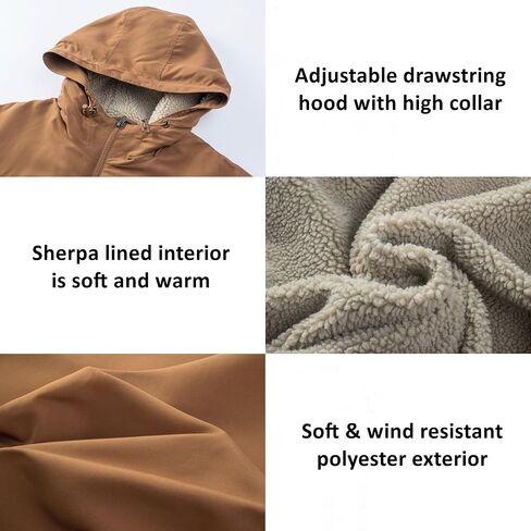 Alpine Swiss Shane Mens Sherpa Lined Parka Hooded Winter Coat Cargo Utility Jacket in Saudi Arabia