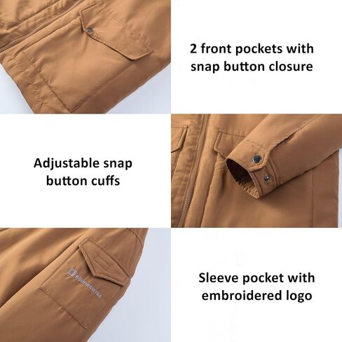 Alpine Swiss Shane Mens Sherpa Lined Parka Hooded Winter Coat Cargo Utility Jacket in Saudi Arabia