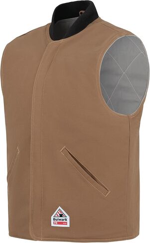 سترة Bulwark FR للرجال باللون البني in Kuwait