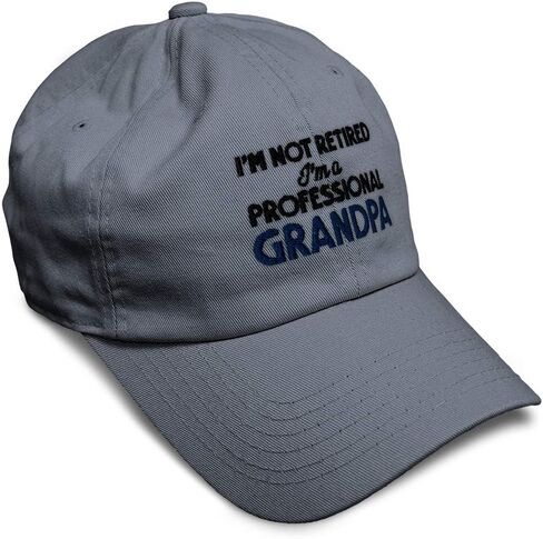 Soft Baseball Cap Retired Professional Grandpa Embroidery Grandfather Funny Cotton Dad Hats for Men & Women in Saudi Arabia