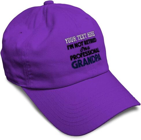 Soft Baseball Cap Retired Professional Grandpa Embroidery Grandfather Funny Cotton Dad Hats for Men & Women in Saudi Arabia