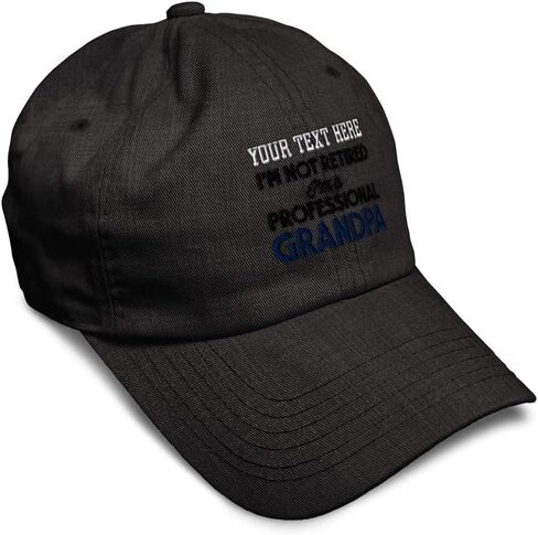 Soft Baseball Cap Retired Professional Grandpa Embroidery Grandfather Funny Cotton Dad Hats for Men & Women in Saudi Arabia