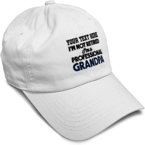 Soft Baseball Cap Retired Professional Grandpa Embroidery Grandfather Funny Cotton Dad Hats for Men & Women in Saudi Arabia