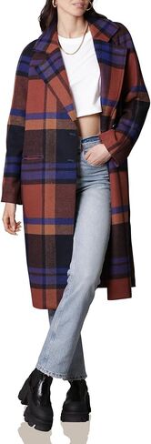 Avec Les Filles Double-Face Plaid Raglan Coat in Kuwait