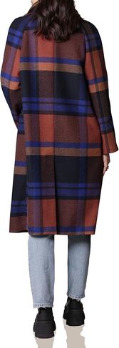 Avec Les Filles Double-Face Plaid Raglan Coat in Kuwait