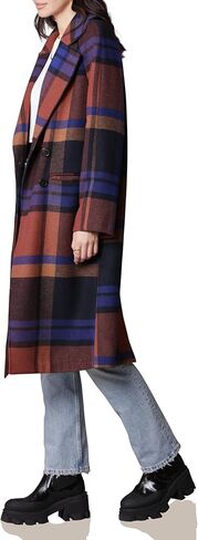 Avec Les Filles Double-Face Plaid Raglan Coat in Kuwait