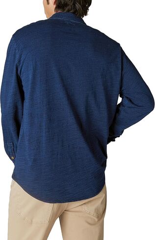 Lucky Brand Men's Indigo Knit Button Down Shirt in Saudi Arabia