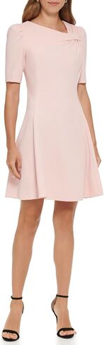 DKNY Women's Short Puff Sleeve Fit and Flare in Saudi Arabia