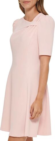 DKNY Women's Short Puff Sleeve Fit and Flare in Saudi Arabia