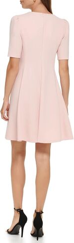 DKNY Women's Short Puff Sleeve Fit and Flare in Saudi Arabia