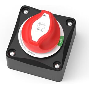 مفتاح بطارية LiTime 12-48 فولت مقاوم للماء لإيقاف تشغيل البطارية، مفتاح رئيسي لقطع طاقة البطارية، عازل 275 أمبير تيار عالٍ للسيارة والمركبات RV والقوارب البحرية (تشغيل/إيقاف) in Kuwait