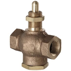 Kingston 305A Series Brass Quick Opening Flow Control Valve, No Handle, 3/8" NPT Female