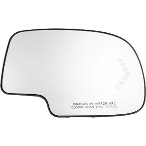 X AUTOHAUX Car Right Rearview Heated Signal Mirror Glass for Chevy Silverado Avalanche Suburban for GMC Sierra 1500 2500 2003-2006
