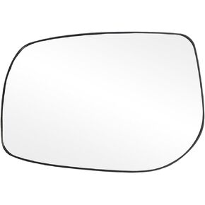 Driver Side Non-heated Mirror Glass w/backing plate, Toyota Corolla US Built, Matrix, 4 7/8" x 7" x 7 1/2"