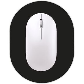 Small Mouse pad, Portable, Waterproof Non-Slip Rubber Bottom, Suitable for Wireless Mouse, Laptop Keyboard Tray for Both Men and Women, Office Travel Black 5.5x7.5in