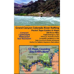 Grand Canyon Colorado River Rafting Pocket Topo Guides & Maps (12x18" Tear-Resistant/Waterproof)