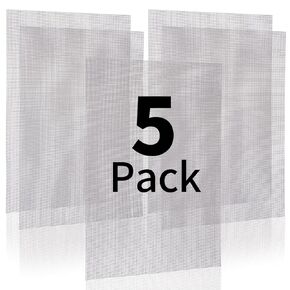 5 Pack 12×8 Inch Wire Mesh Screen, 20 Mesh Stainless Steel Mesh, No Rust Sturdy Metal Mesh Screen for DIY Projects, Vent, Cage, Filter Mesh, Garden, Window Screen