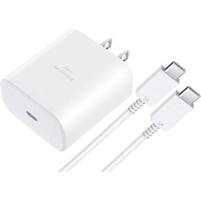 Samsung Charger Super Fast Charging 45W USB C Wall Charger Block with Type C Charger Cable 6FT for Samsung Galaxy S24Ultra/S24+/S23Ultra/S23+/S22Ultra/S22+/S21,Note20/10,Galaxy Tab S9/A8,A54,A14,A25