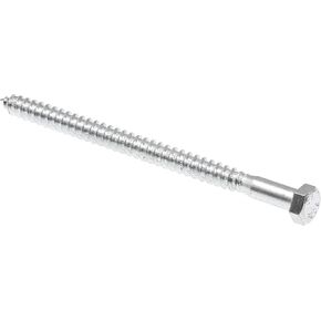Prime-Line 9056560 Hex Lag Screws, 3/8 In. X 6 In., A307 Grade A Zinc Plated Steel (15 Pack)