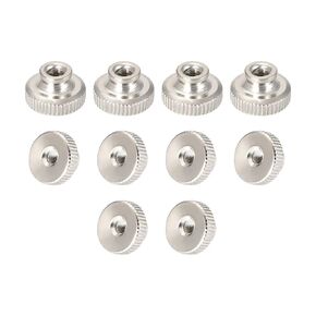 10pcs M3 Knurled Thumb Nuts, Nickel Plated Carbon Steel Fasteners Knurled Thumb Nuts for 3D Printer Parts