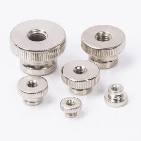10Pcs M3 Knurled Thumb Nuts Assortment Kit, 304 Stainless Steel Knurled Round Knobs Fasteners Hand Screw Nuts for 3D Printers Parts