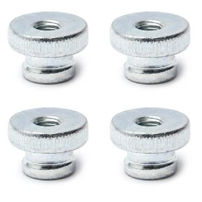 MroMax 8Pcs Knurled Thumb Nuts M6x1mm Iron Round Knobs Blue Zinc Plating Adjusting Nuts Fasteners for 3D Printer Parts Tool Boxes