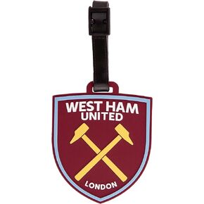 West Ham United Luggage Tag Hammers Football Soccer Premier League Luggage Tag Bag (PVC Luggage Tag - Style A)
