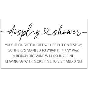 InvitationHouse Display Shower Enclosure Insert Cards - 48 Cards