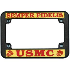 USMC إطار لوحة ترخيص الدراجة النارية، بلاستيك